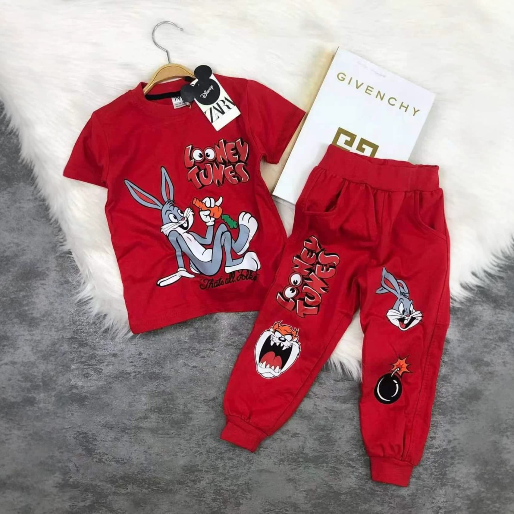 Children's Short Sleeve Suit with Long Pants