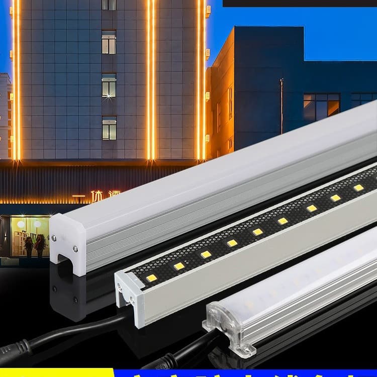 LED Linear Light Outdoor Waterproof 24V Full Color Exterior Wall Lighting Engineering Light Contour Light Marquee Guardrail Tube Monochrome