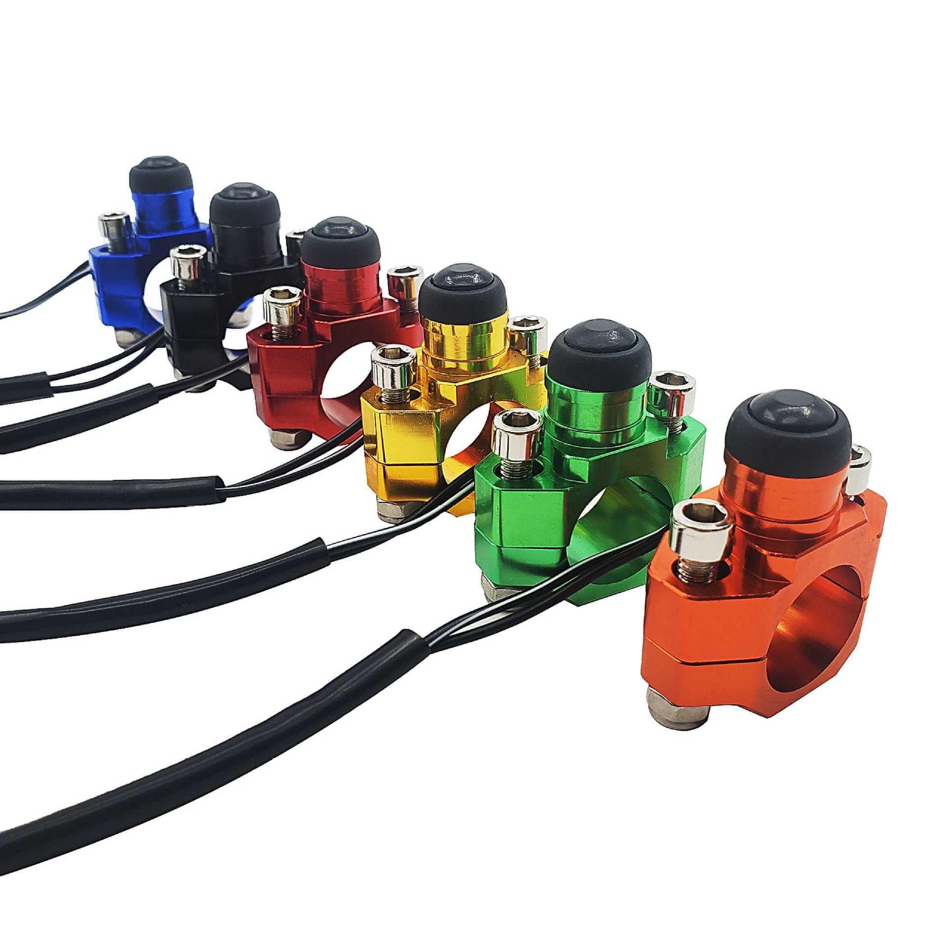 Universal Dirt Bike Ignition Kill Start Switch Horn Switch CNC Aluminum Alloy Modification Accessories Self-Recovery
