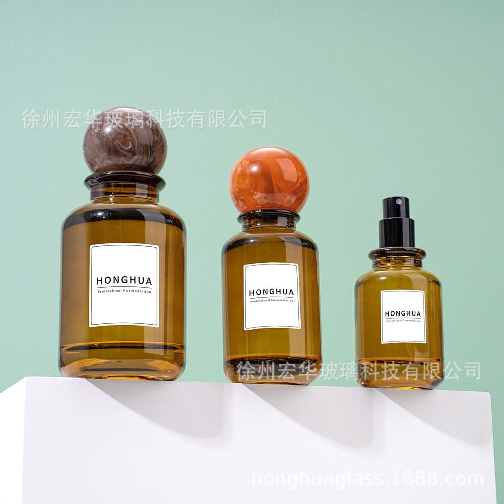 30ml 50ml 100ml Glass Perfume Bottle Empty Perfume Spray Bottle with Cap