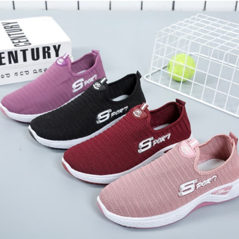 2025 Spring New Flyknit Old Beijing Cloth Shoes Women Export Stall Running Walking Shoes Casual Sports Shoes Women