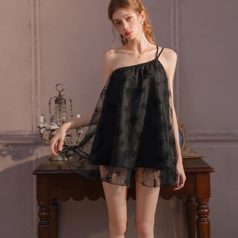 Women's Summer Cross-Border Pure Desire Sexy Camisole Sleep Dress Lingerie