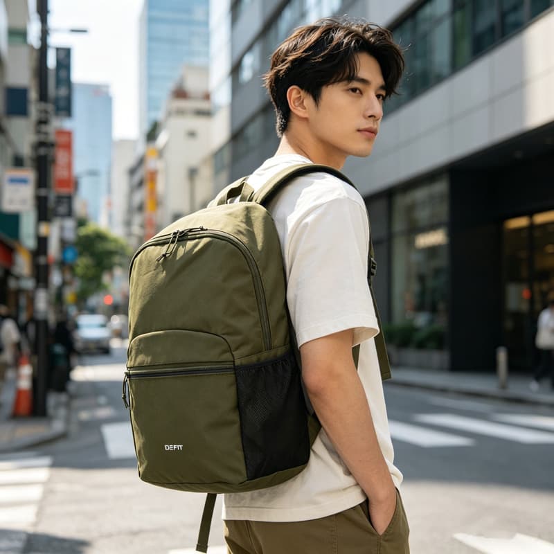 Simple and stylish backpack laptop bag, lightweight student backpack, unisex casual sports backpack, campus school bag, multiple colors available
