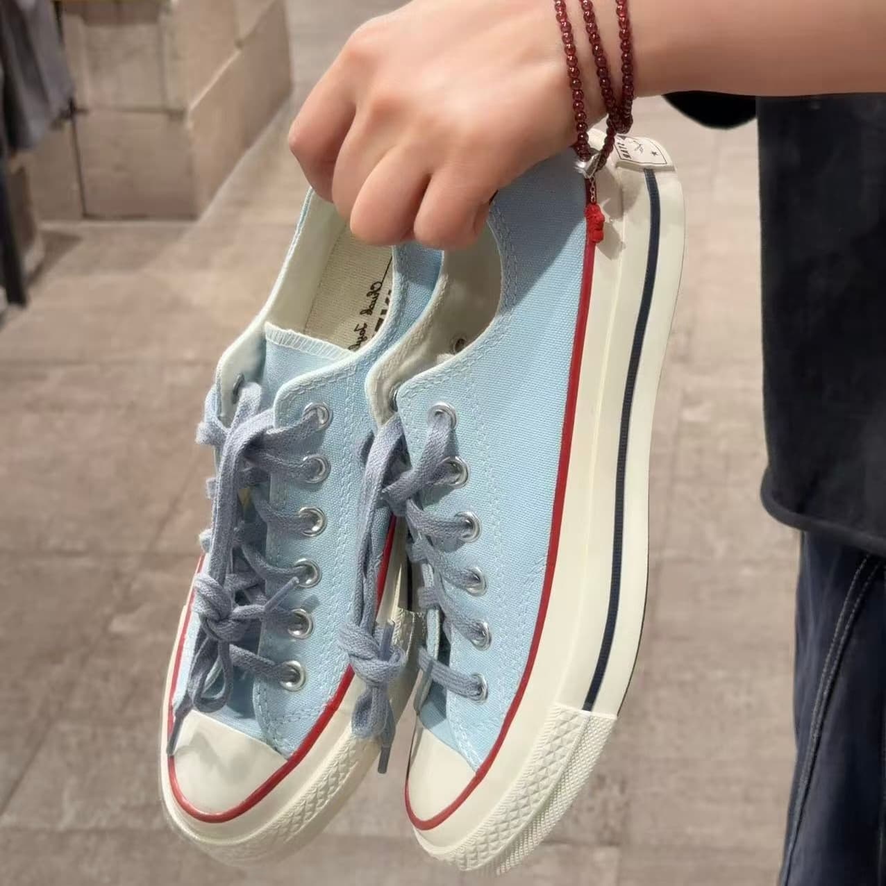 2026 New 1970s Low-Top Canvas Shoes Unisex Grape Purple Casual Sneakers A18856C Cloud Light Blue Summer