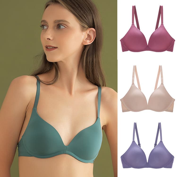 Japanese Seamless Bra One-piece Smooth Light Breathable Push-up Small Chest Underwear Women Wireless Bra Teen Comfort