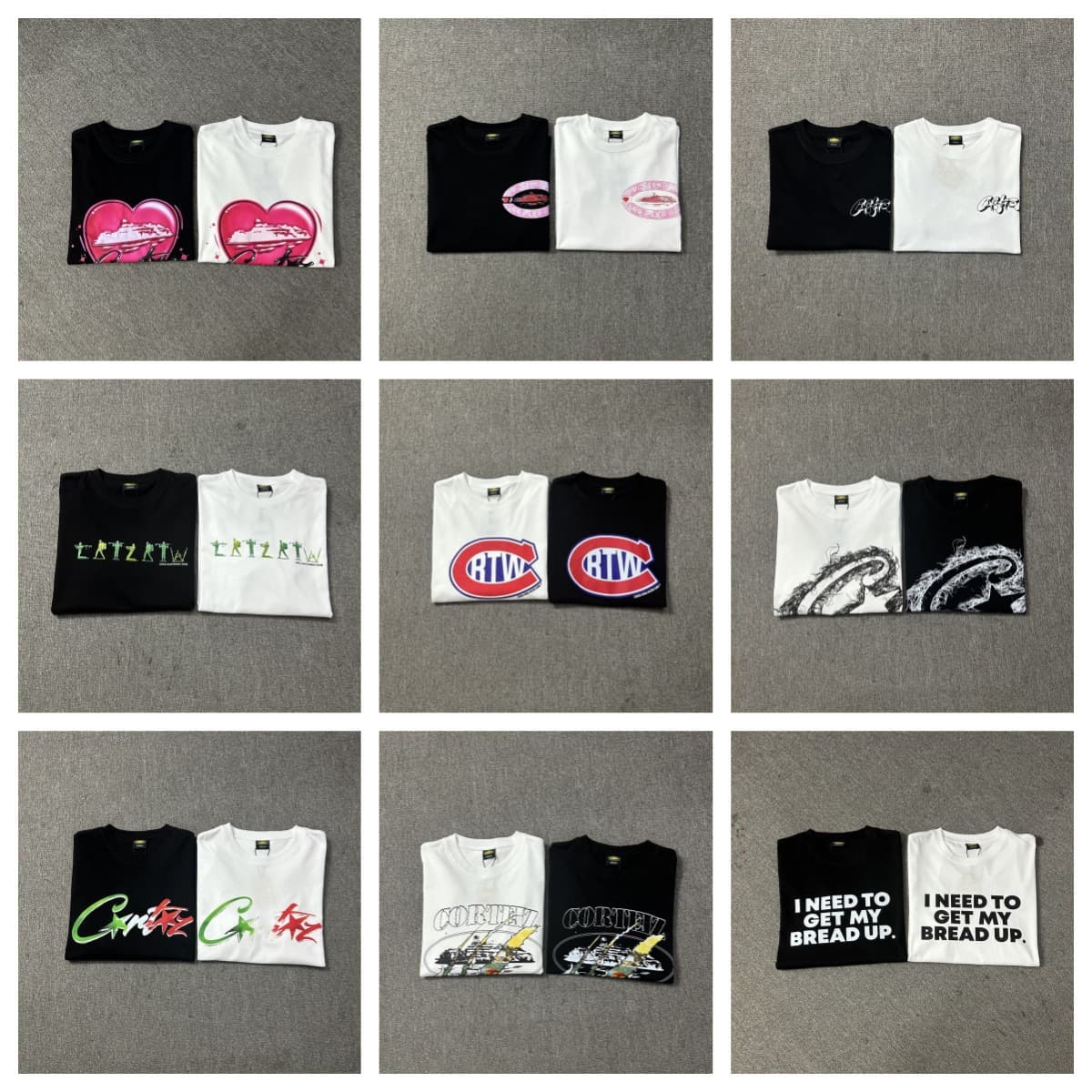 Croteiz Streetwear American Style Short Sleeve T-Shirt with Letter Logo Print, Versatile and Fashionable for Men and Women