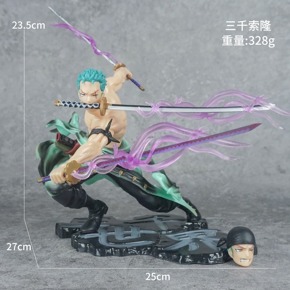 One Piece Figure Fire Fist Ace Nine Sword Style Zoro Sanji Luffy Anime Trendy Toy Model Ornament