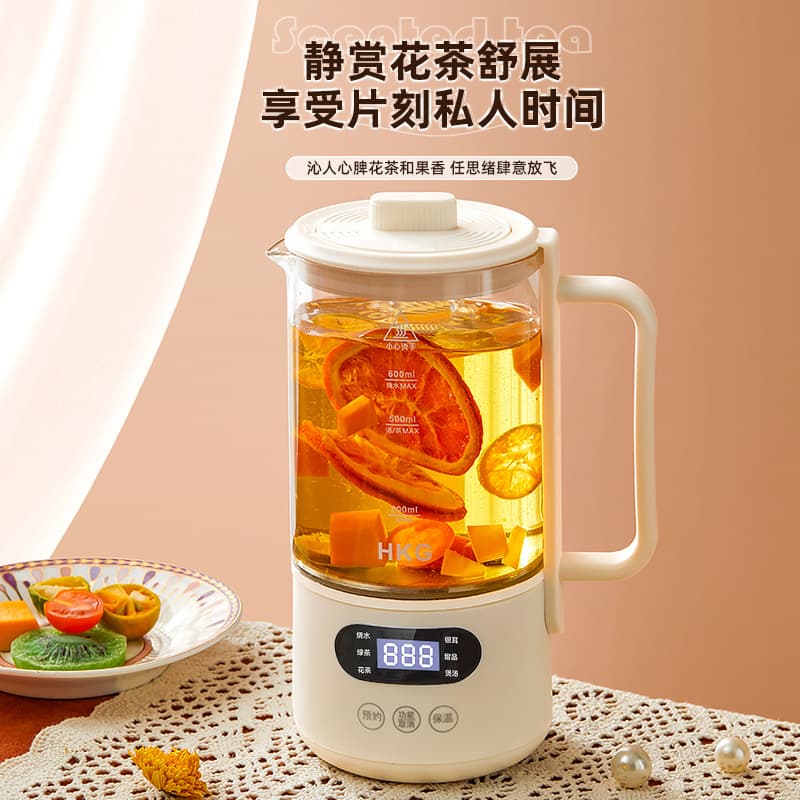 Mini Health Kettle for Office, Small Multi-functional Health Cup, Automatic Boiling and Tea Making Integrated Electric Stewing Cup for Home