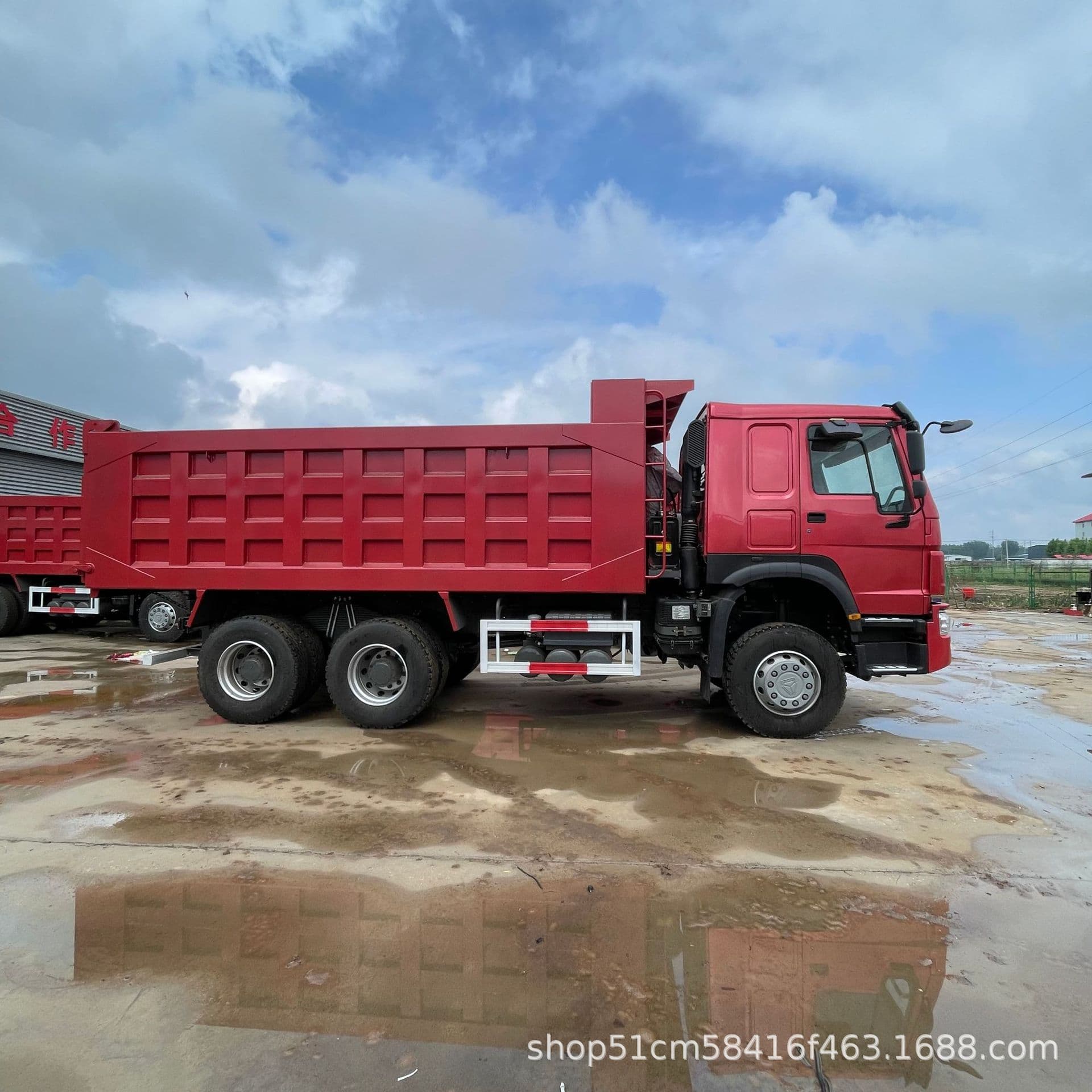 Factory Direct Cross-Border Shipping HOWO Haowo China National Heavy Duty Truck 6x4 371/375 HP Dump Truck Rear Double Axle Vehicle
