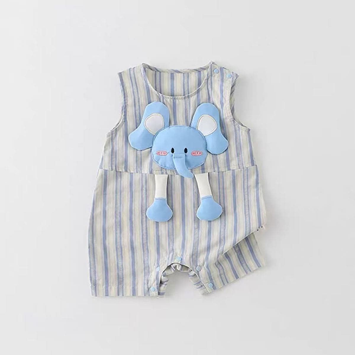 Baby jumpsuit full moon summer thin baby summer sleeveless super cute and cute romper for 100-day outdoor wear