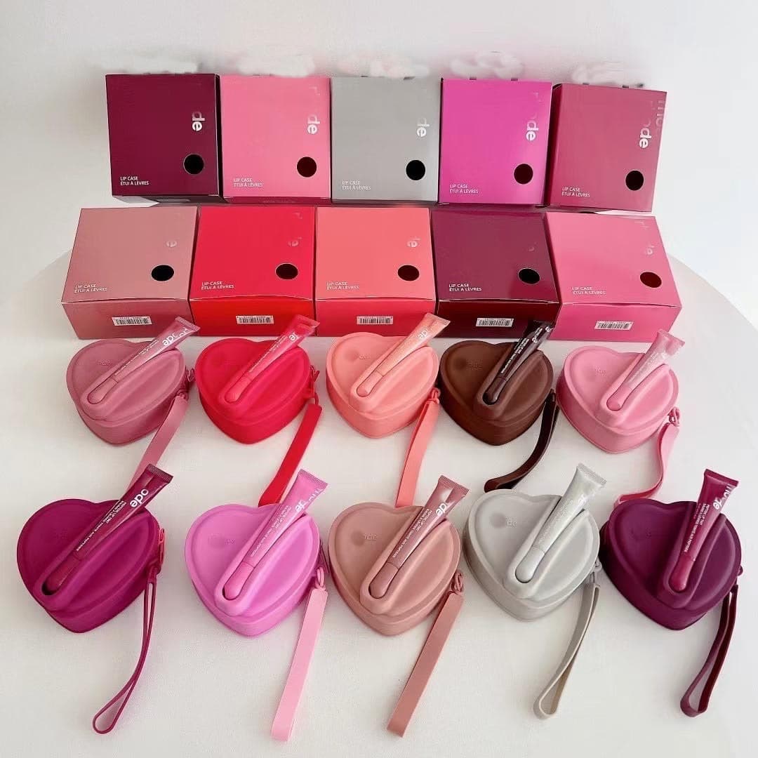 New Lip Gloss Lip Glaze Heart Cosmetics Bag 17Promax Silicone Bag Universal Coin Bag 15 Silicone Protective Cover