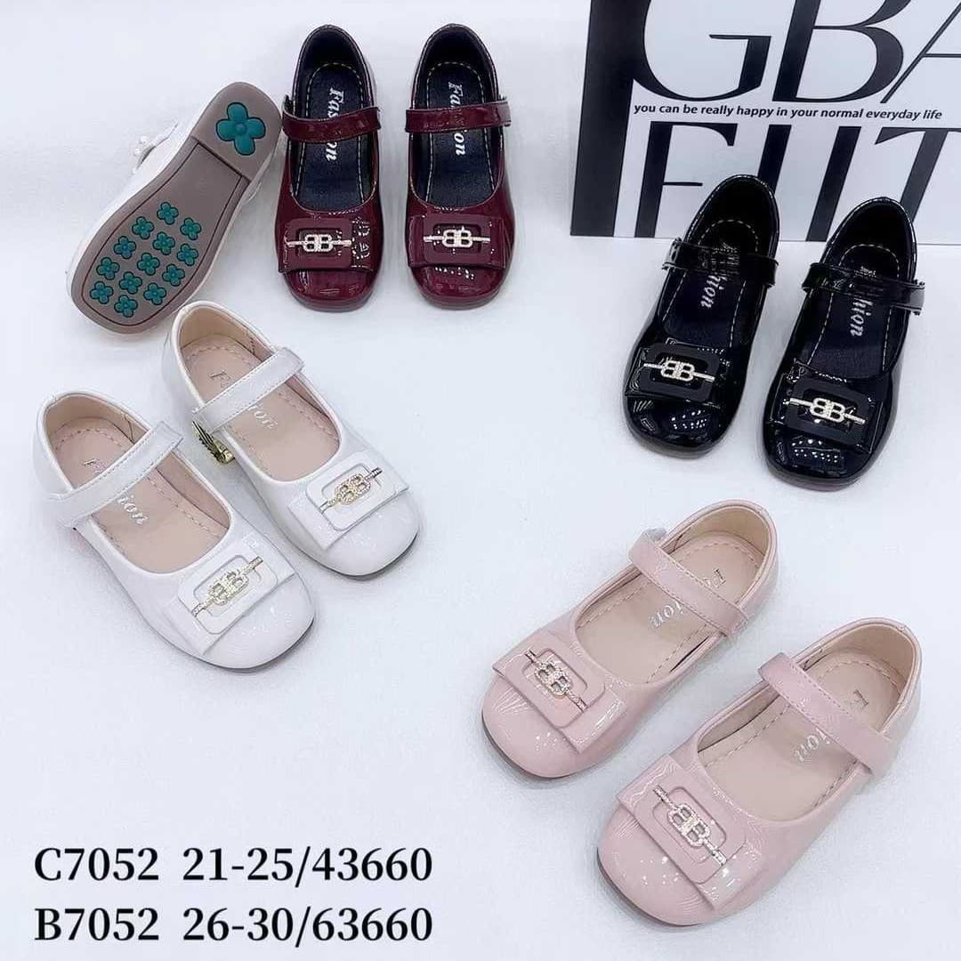 2025 Autumn New Korean Style Children's Flats Rhinestone Bow Soft Sole Versatile Girls' Princess Shoes Square Toe Shoes