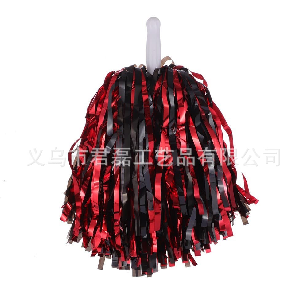 Cheerleading Pom Poms 30g Small Handle Dual-color Flower Ball Dance Props Hand-shake Performance Cheer Flowers