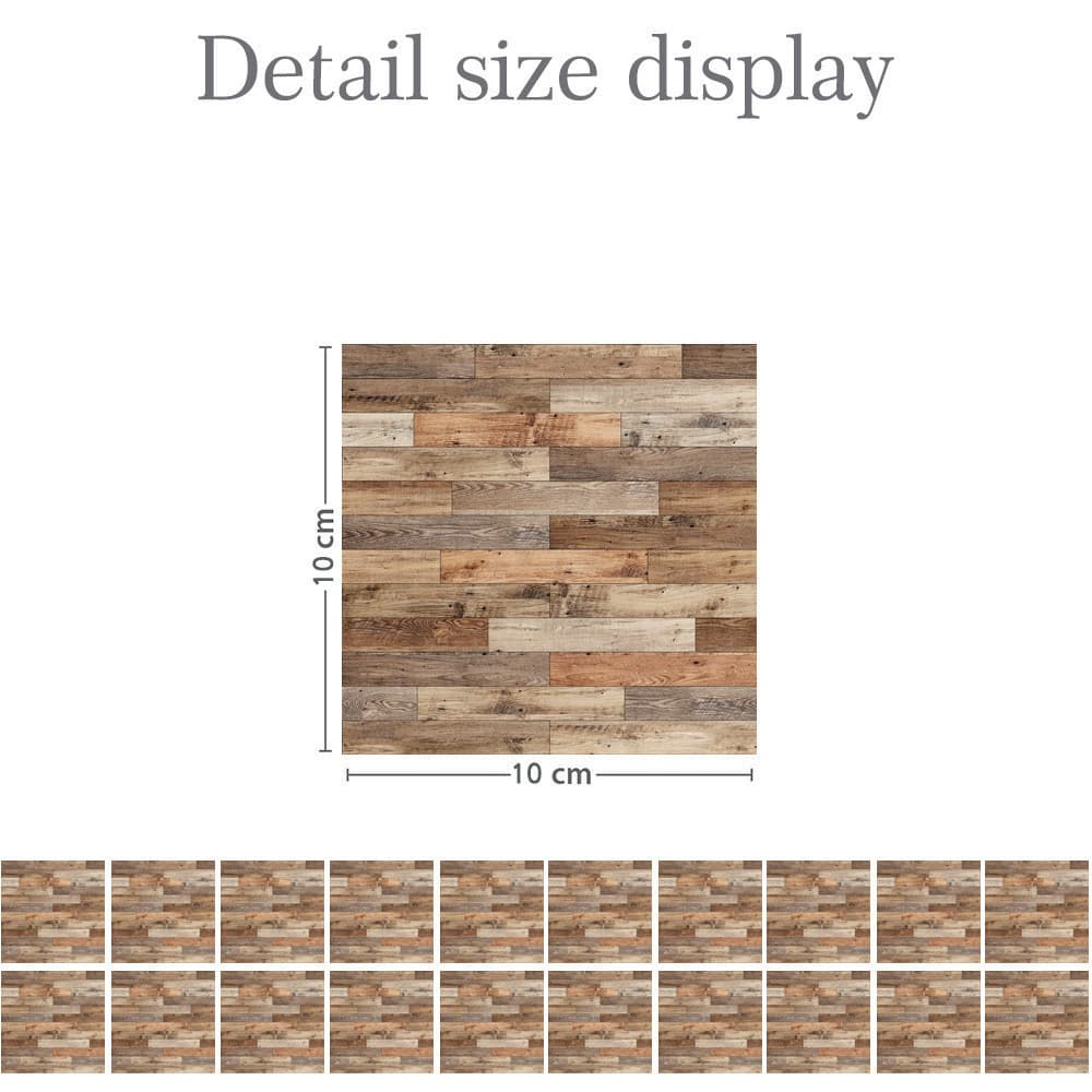 Dollhouse Simulated Wood Grain Flooring and Ceramic Tile Wallpaper for Kitchen, Bathroom, Living Room, Bedroom Decoration