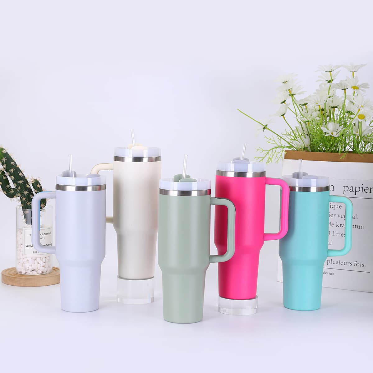 Cross-Border 40oz Second-Generation Car Cup Large-Capacity Ice Cup Stainless Steel Thermos Cup Portable Car Water Cup