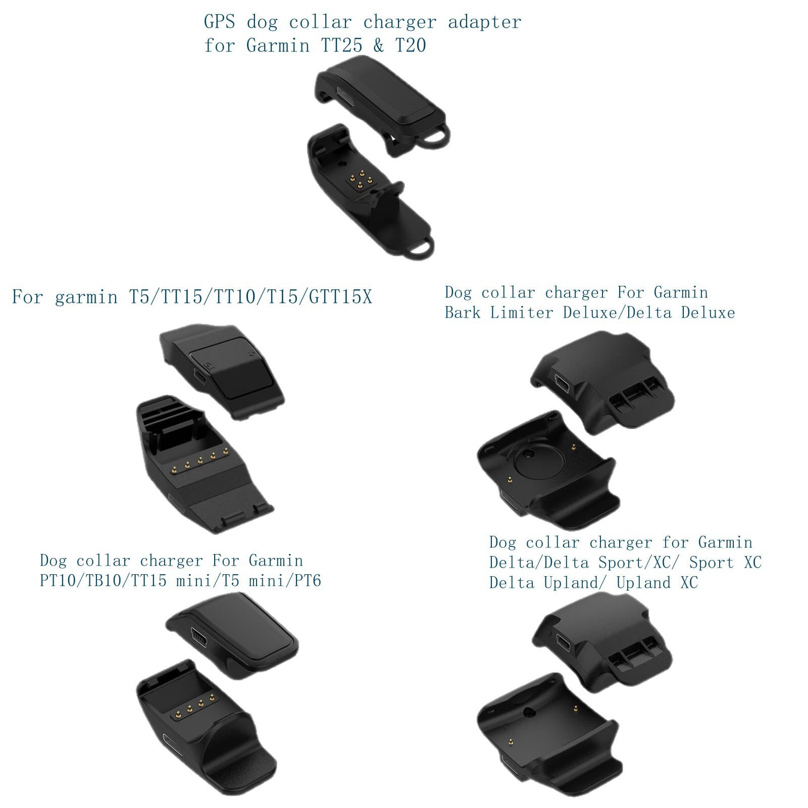 Dog Collar Charger Compatible with Garmin TT25 T20 Adapter
