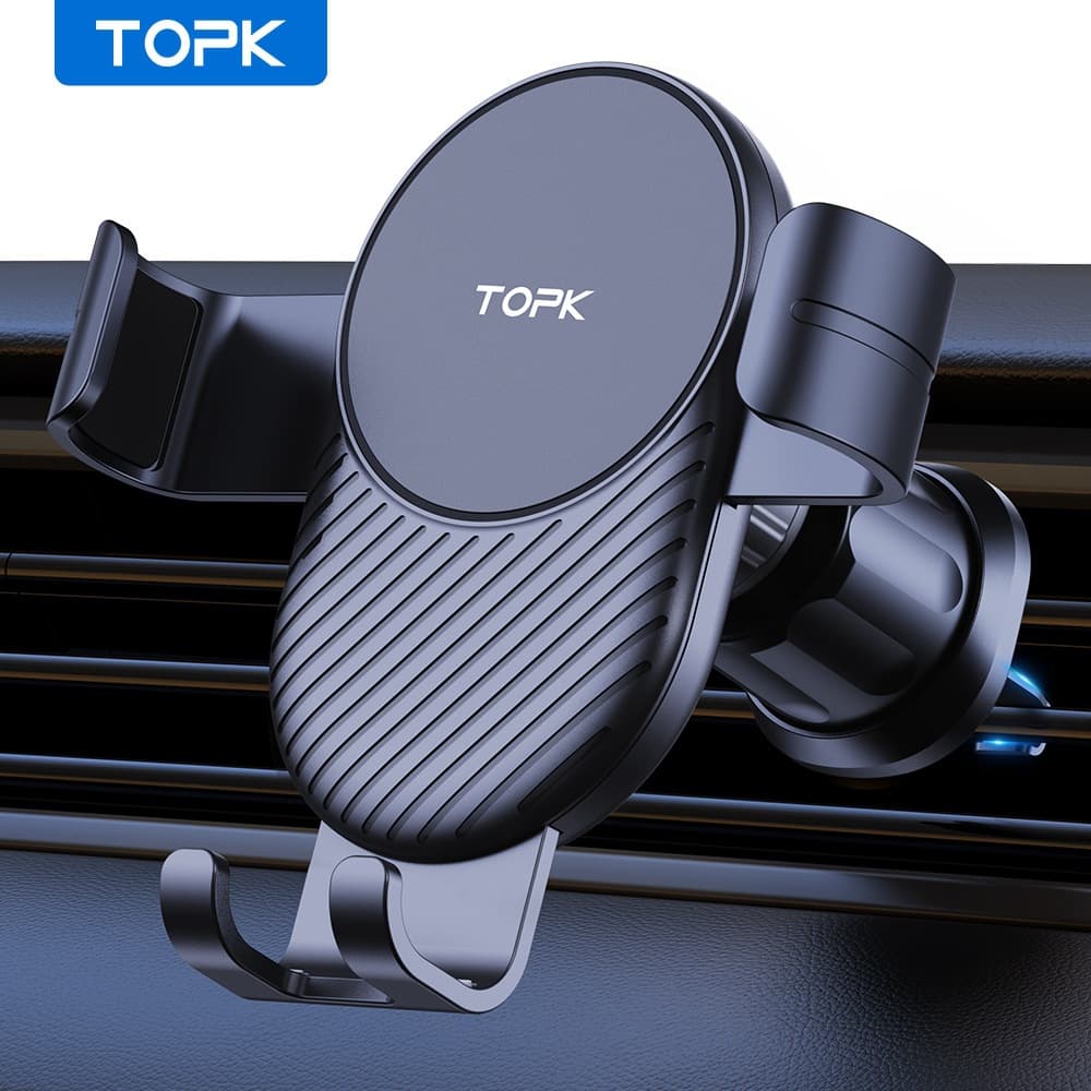 TOPK Car Phone Mount 2024 New Model Air Vent Holder Navigation Specific Car Interior Support Stand
