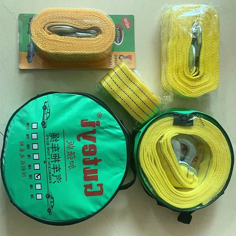 Manufacturer wholesale thickened trailer belt off-road vehicle rescue rope nylon strong towing car trailer rope pulling rope