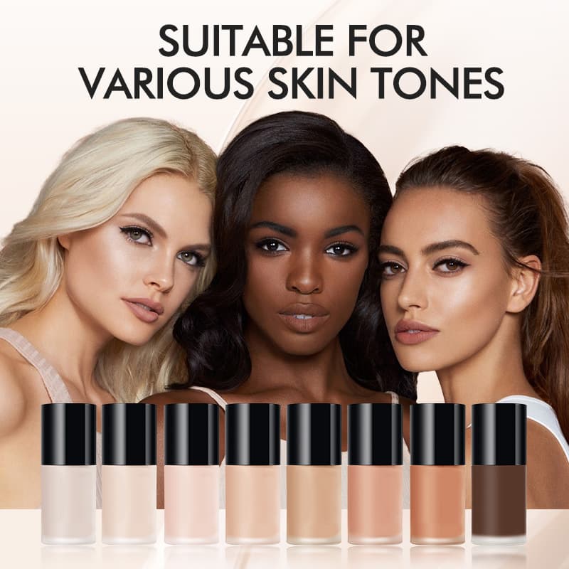 Cross-border Foundation Liquid Concealer Nourishing Moisturizing Non-Caking Foundation Cream Cosmetics Wholesale Long-Lasting Foundation English Version