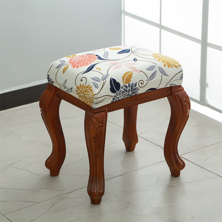 Stretch European Style Stool Cover Dressing Stool Cover Square Bench Cover