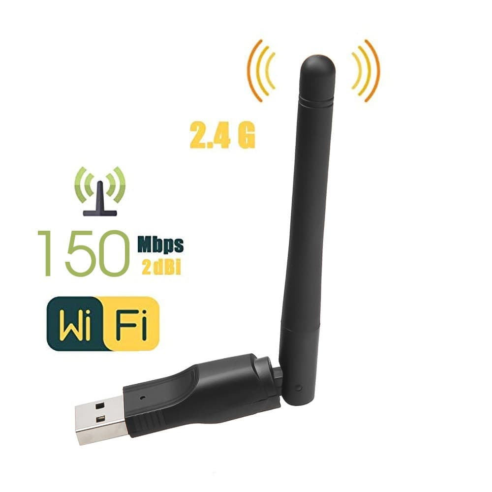 Wireless USB Network Card WiFi Receiver 2DB Antenna for Computer All-In-One Machine Portable Network Adapter Card