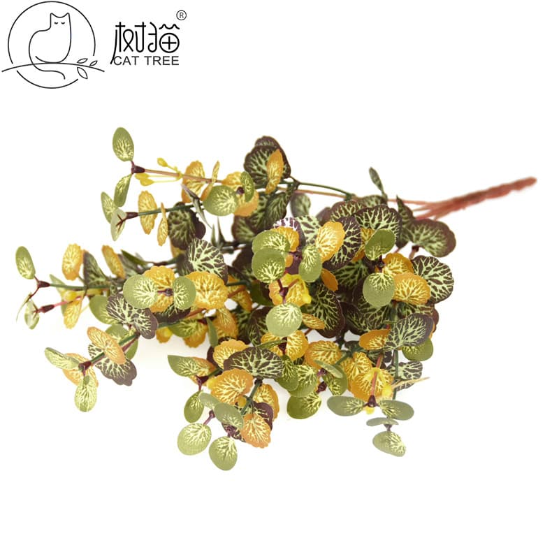 Mini Artificial Leaf 7-Head 166-Leaf Begonia Small Green Plant Decorative Ornamental Faux Flower Wall Insert Material