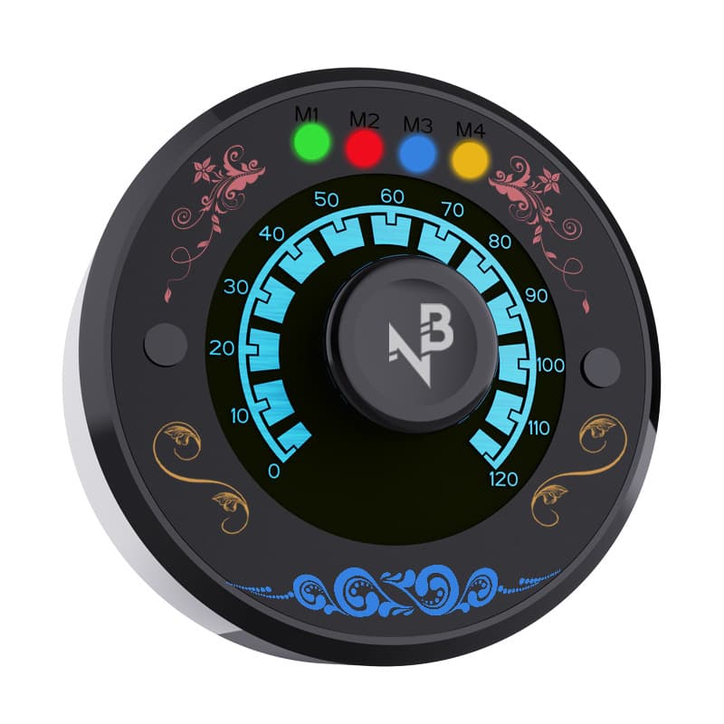 New Galvanometer Four-Speed Adjustment Eyebrow Tattoo Fogging Hair Point Tattoo Qualitative Trimming Tattoo Pen Auxiliary Power Supply