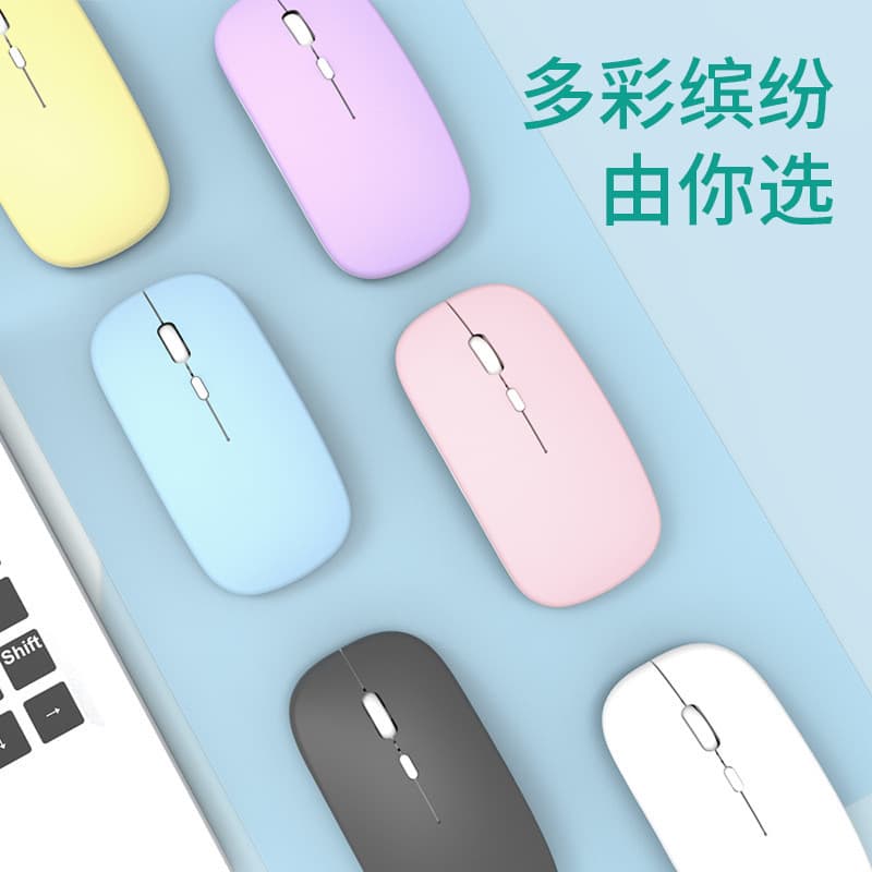 Wireless mouse for ipad phone tablet mute mouse mini girls cute computer office bluetooth mouse