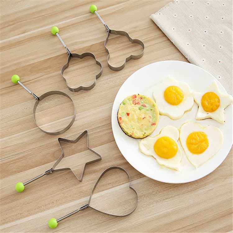 Stainless Steel Egg Ring, Thickened Non-Stick Fried Egg Mold, DIY Egg Shaper, Egg Ring, Kitchen Gadget