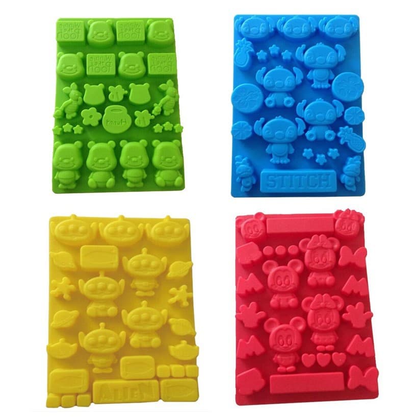 Silicone Cake Mold Antenna Robot Piggy Bear Ballet Pig Chocolate Mold Stitch Digimon