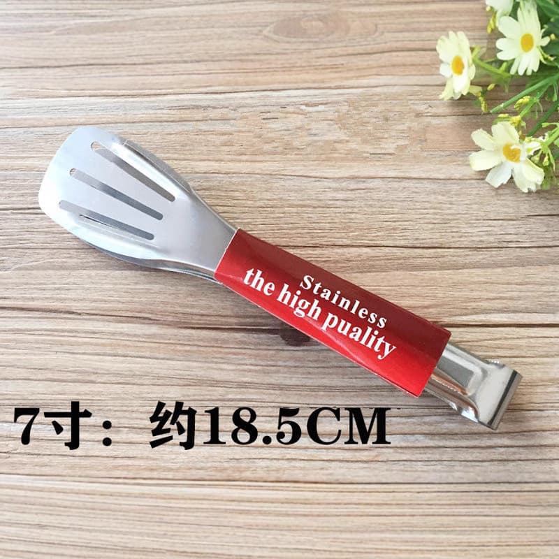 Three-Wire Stainless Steel Food Tongs, BBQ Tongs for Grilling Steak and Bread, Dollar Store General Merchandise