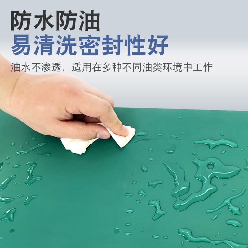 Anti-static rubber sheet, green non-slip laboratory table mat, electrostatic rubber pad in 2mm, 3mm, 5mm thicknesses, anti-static board