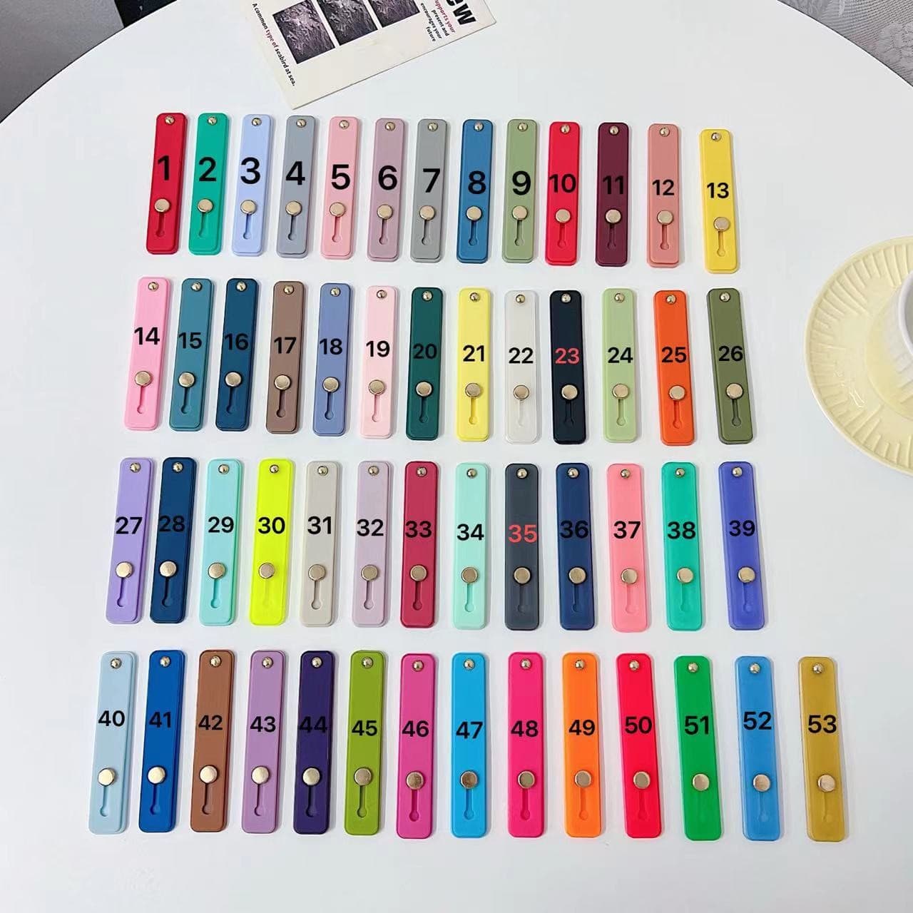 Phone Adhesive Finger Strap Lazy Back Sticker Phone Stand, Push-Pull Phone Case Stand Material TPU+PC