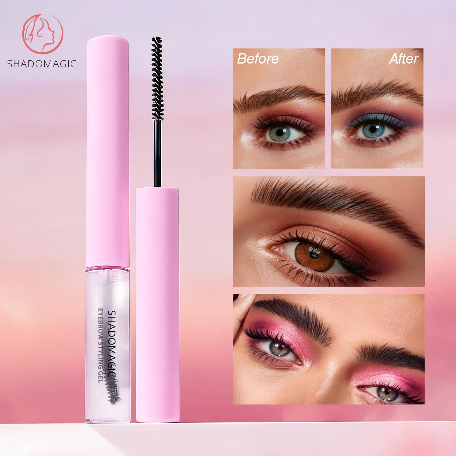 Cross-border Transparent Quick-dry 3D Natural Eyebrow Gel Eyebrow Raincoat Waterproof Colorless Gel Eyebrow Setting Liquid