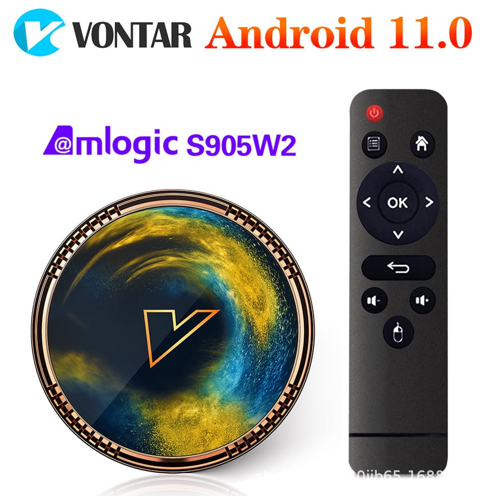 VONTAR X2 TV Box Android 11 Amlogic S905W2 Dual-Band TV Set-Top Box