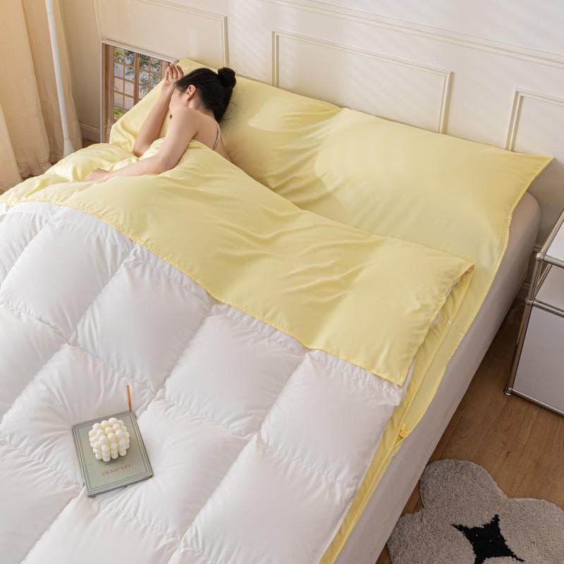 Travel anti-dirt sleeping bag for children and infants, washable cotton portable hotel sheet for business trips and summer vacations