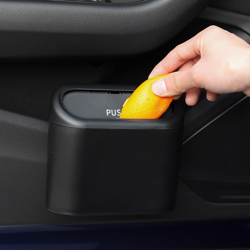 Car Trash Can Door Hook Bucket Multi-Functional Front Seat Umbrella Storage for New Energy Vehicles