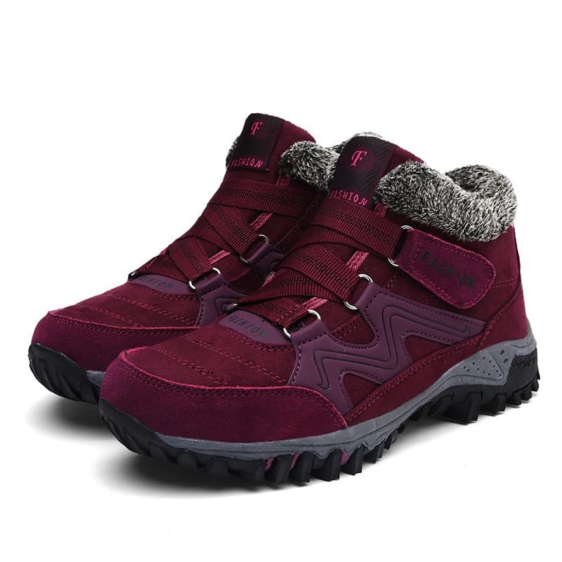 2025 cross-border high-top large size Amazon hiking shoes, independent station outdoor single shoes, cotton shoes for sports travel wholesale.
