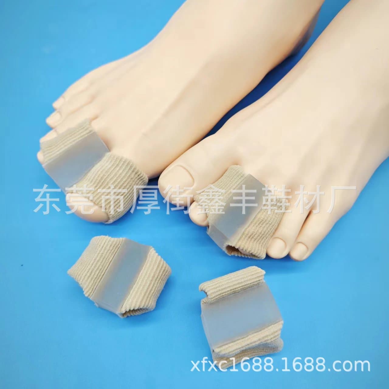 Cross-border New Toe Separator for Overlapping Toes and Bunion, Fiber Anti-friction Gel Double-hole Divider