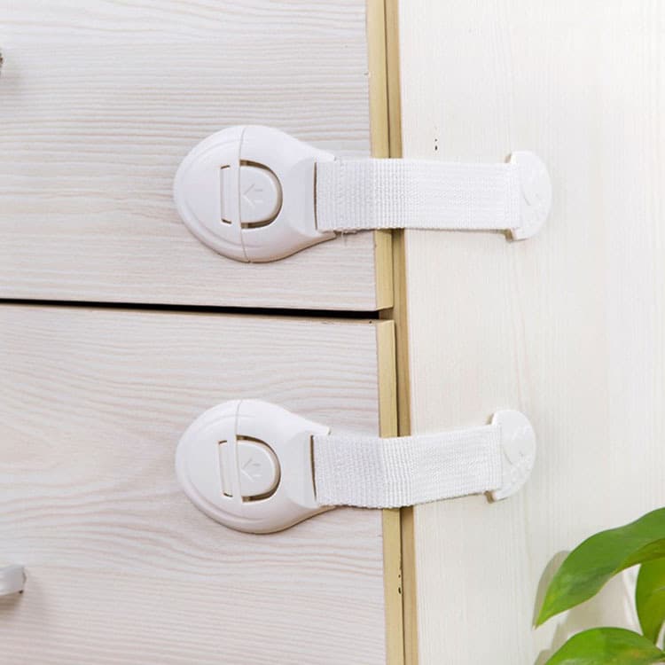 Child Safety Drawer Locks, Infant Anti-pinch Multi-functional Baby Proof Fridge and Cabinet Door Latches