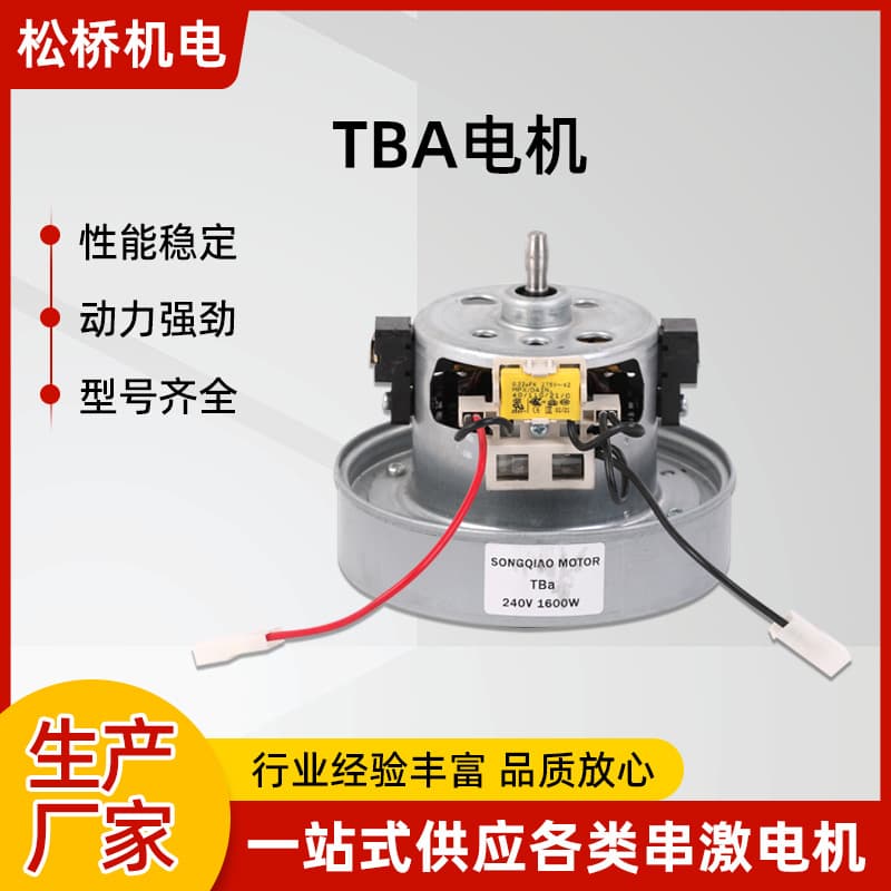 Suzhou manufacturer TBa-L single-phase series motor, high-power 1600W vacuum cleaner mini electric motor.