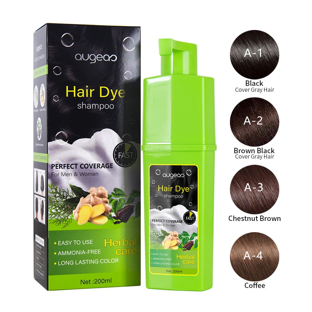 Factory Wholesale Hot Bubble Dye Plant-Based Hair Color Instant Black Non-Irritating Long-Lasting Color for Home Use