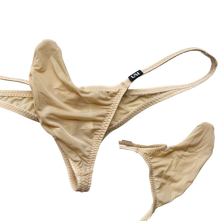 [Factory] New Large Pouch Bikini Underwear Men's Ice Silk Sexy Triangle Low Waist Underwear 3005