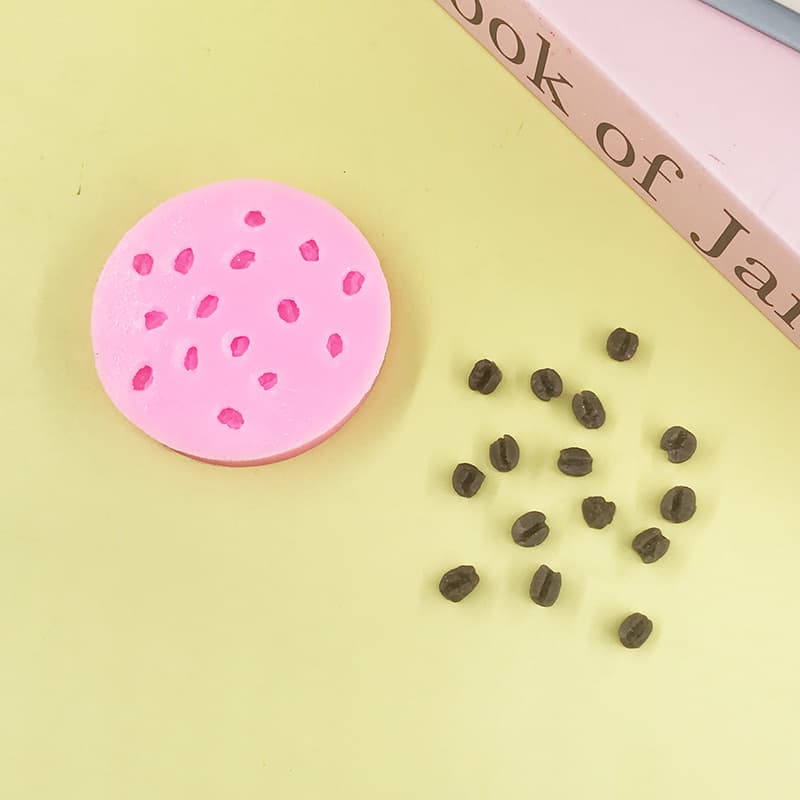 Silicone Molds Coffee Bean Chocolate DIY Aromatherapy Candle Mousse Cake Decoration Mold Irregular Shape Baking Cake Tools