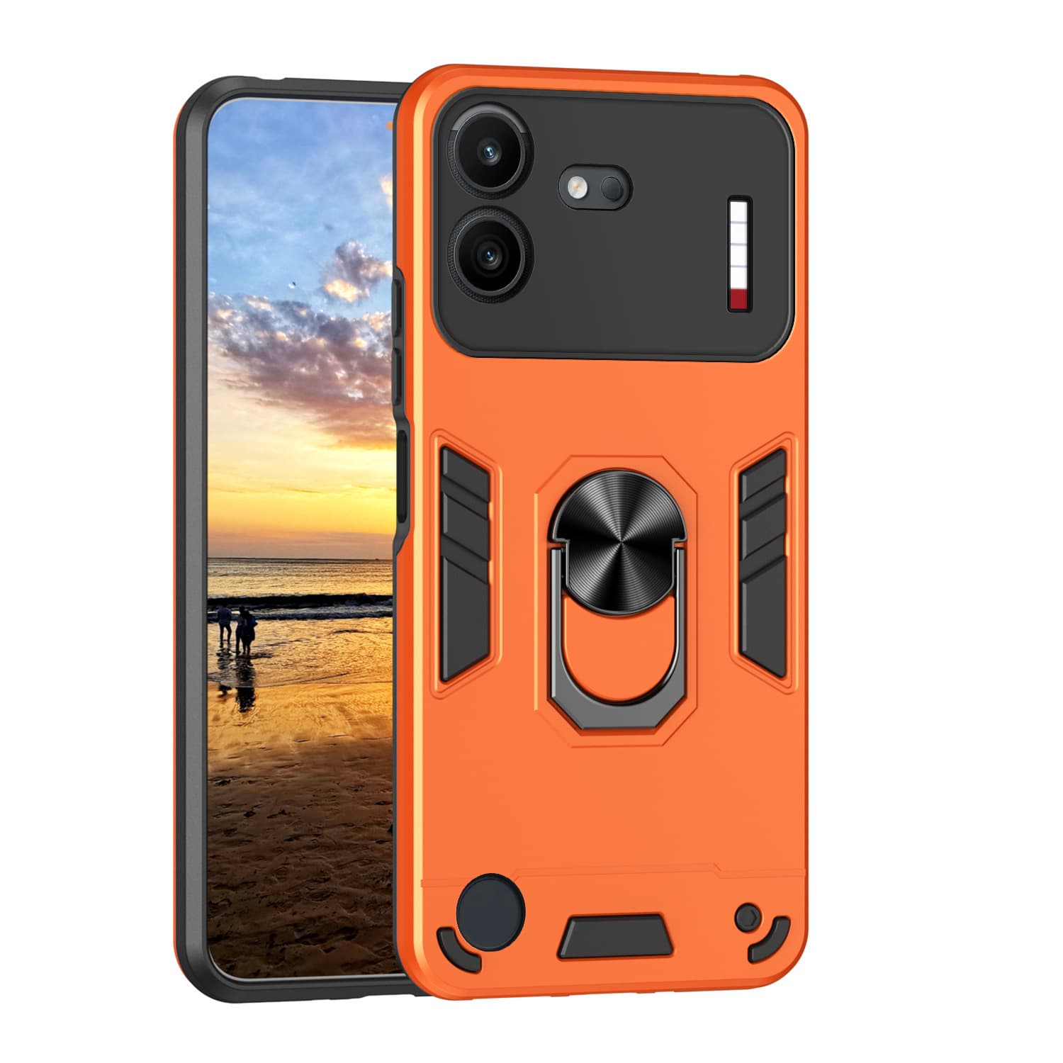 Compatible with OPPO RENO16 5G China Version Phone Case Car Magnetic with Stand Shockproof Minimalist Full Coverage
