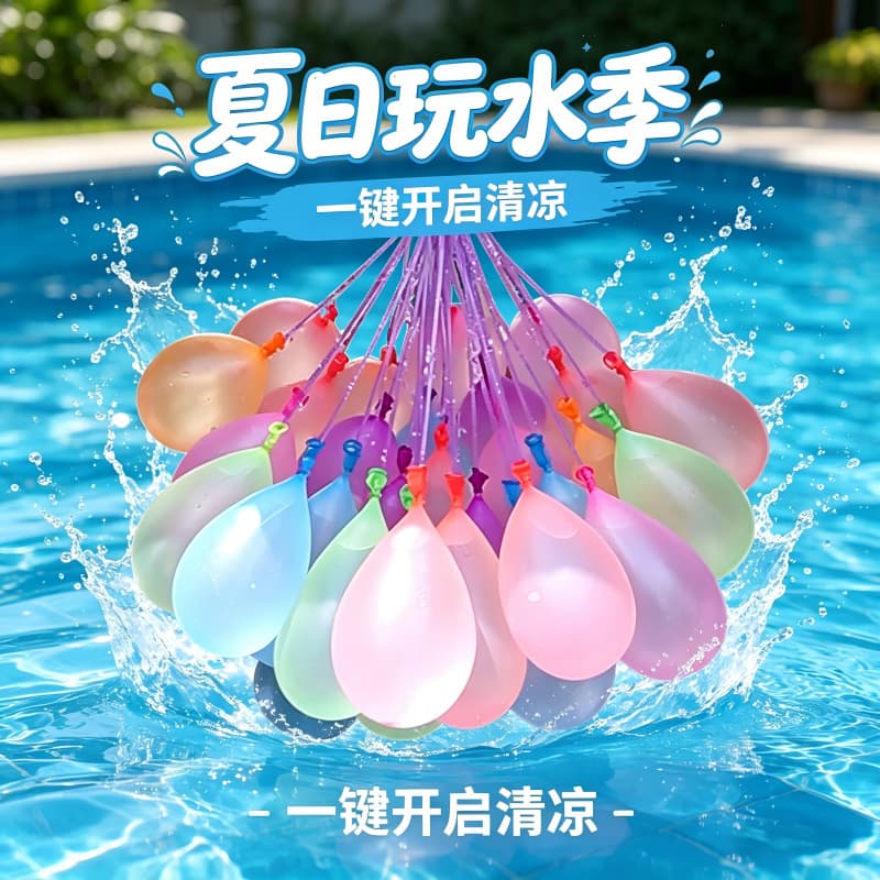 Quick-Fill Water Balloons for Kids Summer Outdoor Water Fight Toy Water Bombs Small Balloons Water Filling Toy Magic Water Balls
