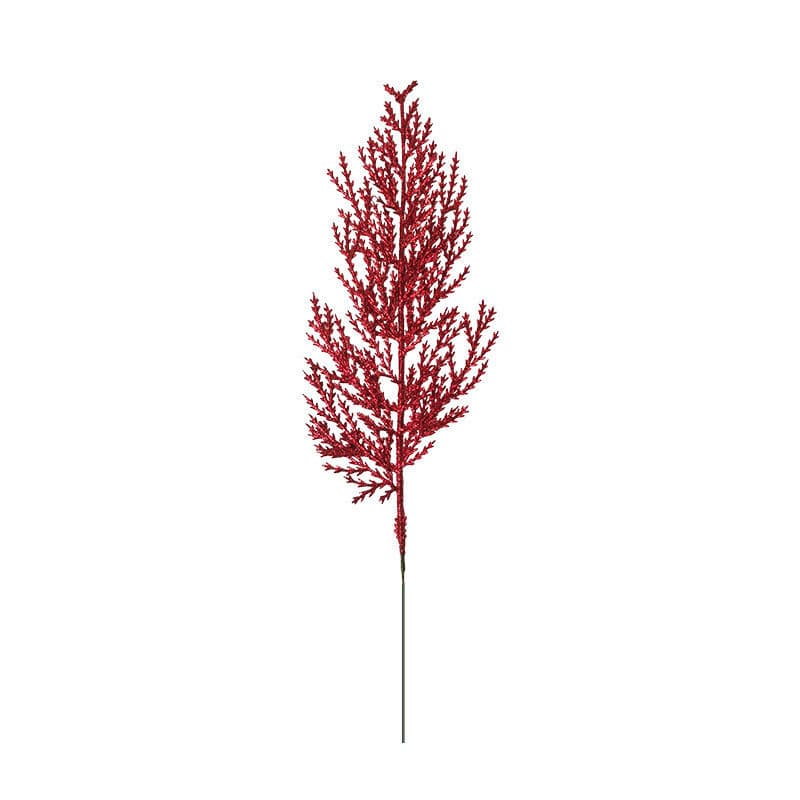 Artificial Plant Simulation Christmas Gold Glitter Pine Needle Leaves Christmas Tree Decoration DIY Accessories Bouquet Wreath