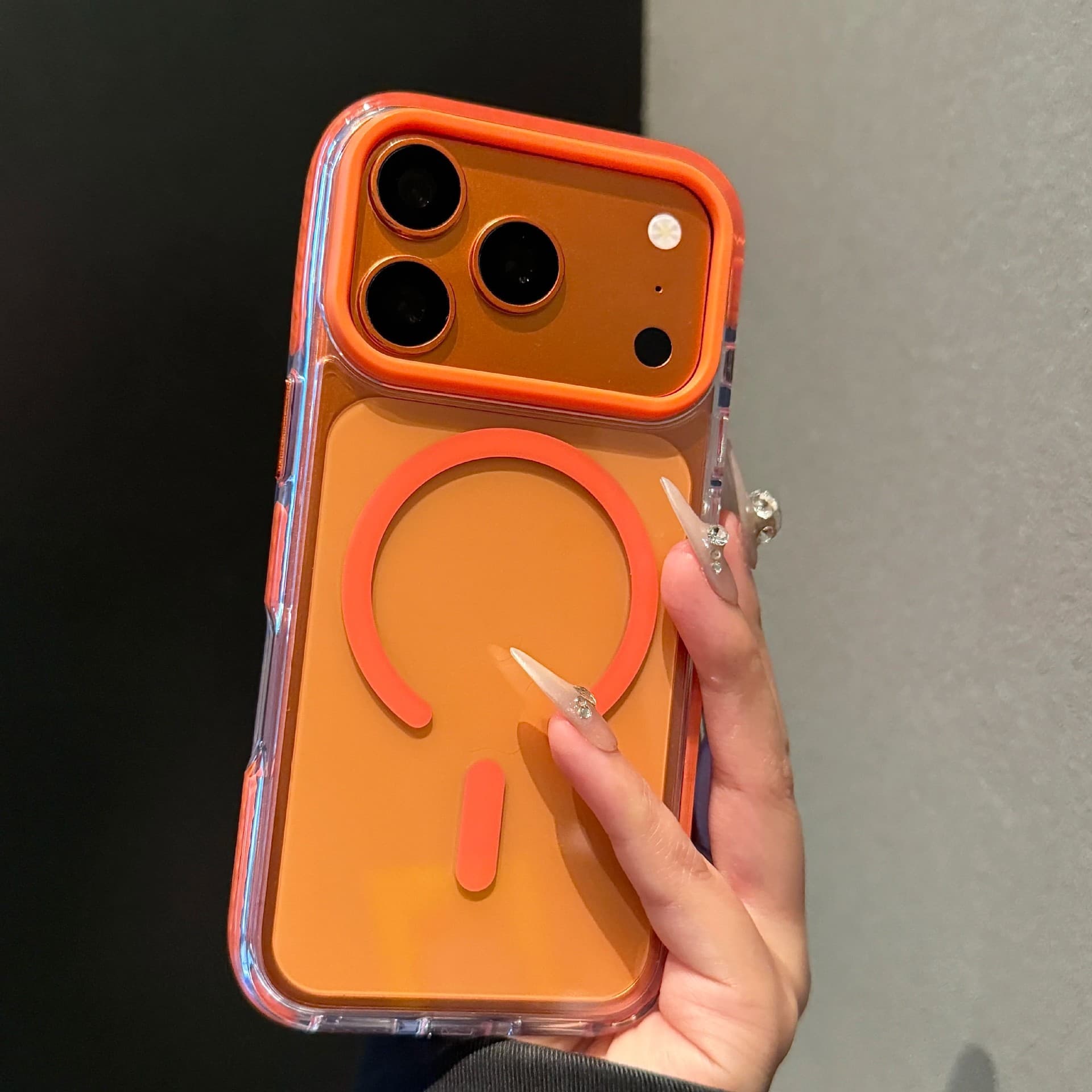 Yellowing-Resistant Ice Crystal High Transparency Magnetic Case for iPhone 18 Pro Max, Acrylic Protective Cover Compatible with Apple 17
