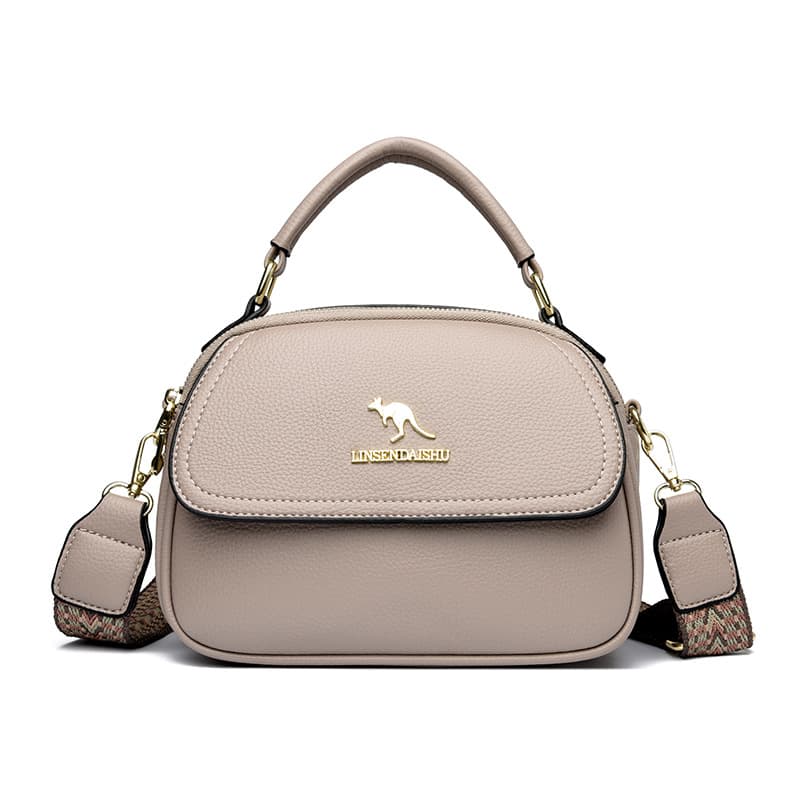 Cross-border New Women's Handbag Tote Bag Fashion Multi-compartment Middle-aged Mom Bag Versatile Shoulder Crossbody Bag Small Round Bag