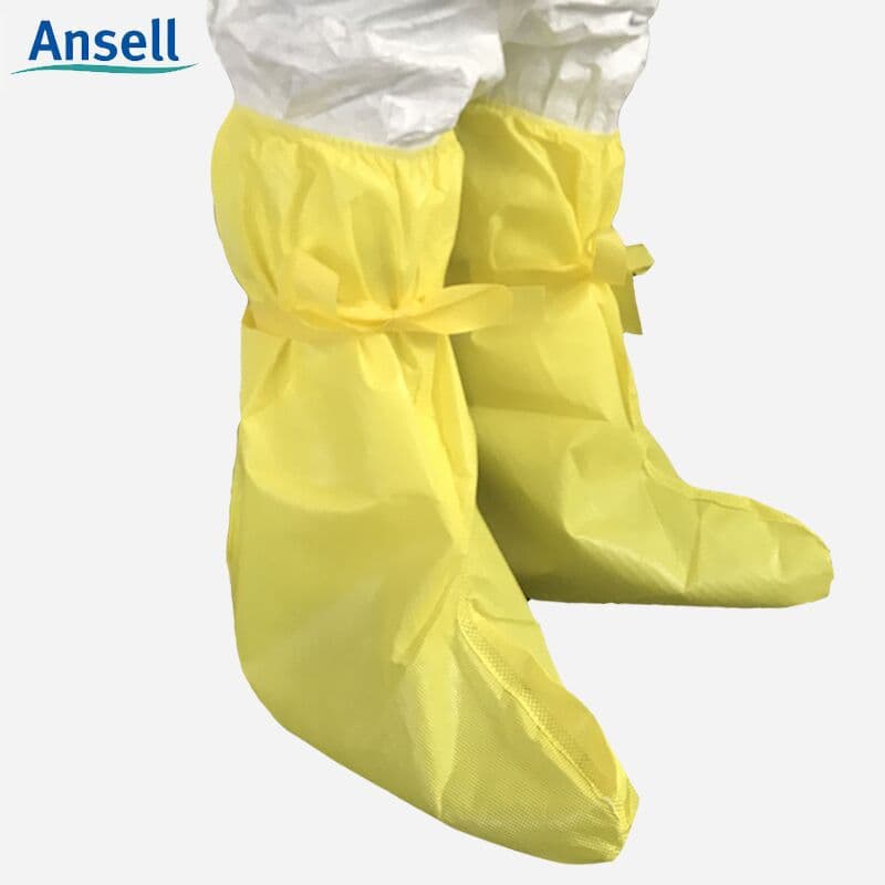 Ansell Microflex 3000-406 boot covers, acid and alkali resistant, waterproof, splash-proof, chemical laboratory shoe covers